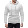 Men's Basic Solid Color Pullover Hooded Sweatershirt