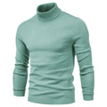 Men‘s Winter Turtleneck Thick Casual Solid Color Sweater