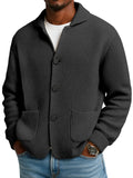 Autumn And Winter Solid Color Stand Collar Knitted Sweater Jacket