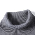 Men‘s Winter Turtleneck Thick Casual Solid Color Sweater