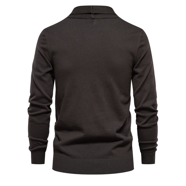 Men's Casual Vintage Style V Neck Open Front Cardigan