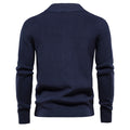 Men's Casual Vintage Style Stand Collar Full Zip Up Cardigan Sweater Coat