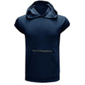 Men's Solid Color Casual Zipper Sports  Hoodie Tank Top