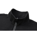Men's Jacquard Drop Shoulder Half-zip Long Sleeve Sweatshirt