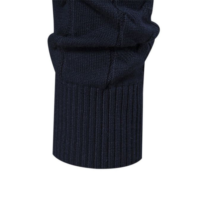 Men's Ethnic Patterns Casual Half-Zip Knit Sweater