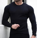Men's Knit Solid Color Crew Neck Basic Casual Pullover Sweater