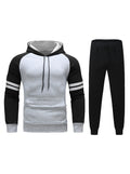 William Color Block Striped Sweater Suit