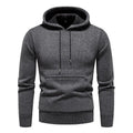 Men's Chenille Basic Casual Pullover Hooded Sweater