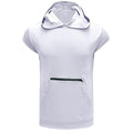 Men's Solid Color Casual Zipper Sports  Hoodie Tank Top