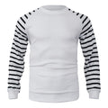 Men's Waffle Patchwork Pullover Raglan Sleeves Sweatershirt