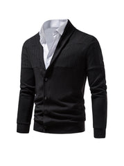 Brent Patchwork Casual Cardigan (shirt not included)