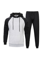 Mark Drawstring Hoodie Sweater With Elastic Waist Sweatpants