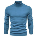 Men‘s Winter Turtleneck Thick Casual Solid Color Sweater