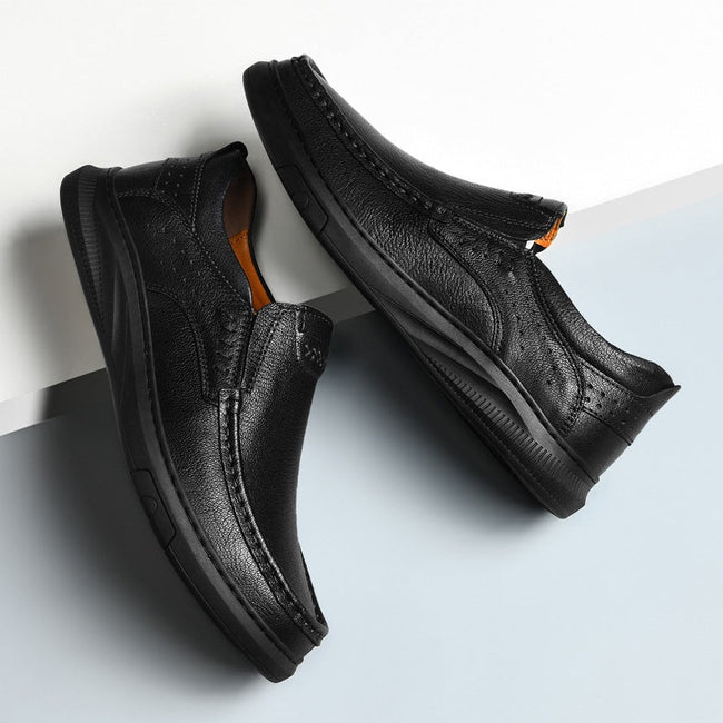 Mitchell Shoes Men's Comfortable Genuine Leather Orthopedic Loafers