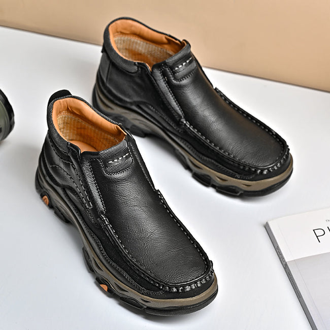 Mitchell Shoes Men's Casual Slip-On High Top Orthopedic Boots