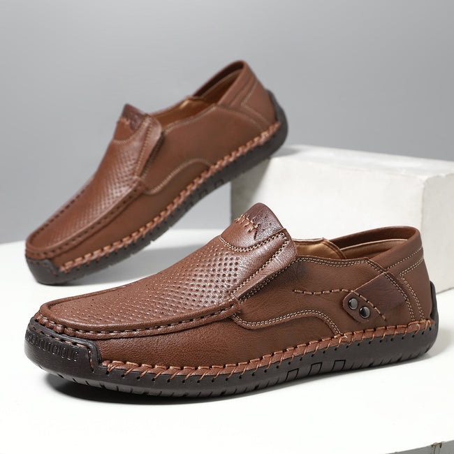Mitchell Shoes Men's Handmade Cutout Loafers