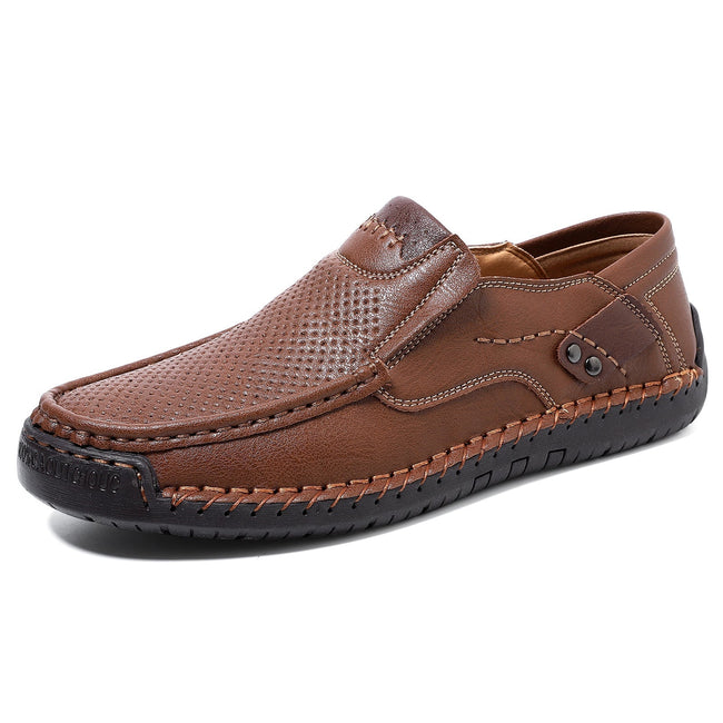 Mitchell Shoes Men's Handmade Cutout Loafers