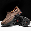 Men's Non-slip Walking Leather Lightweight Breathable Casual Loafers