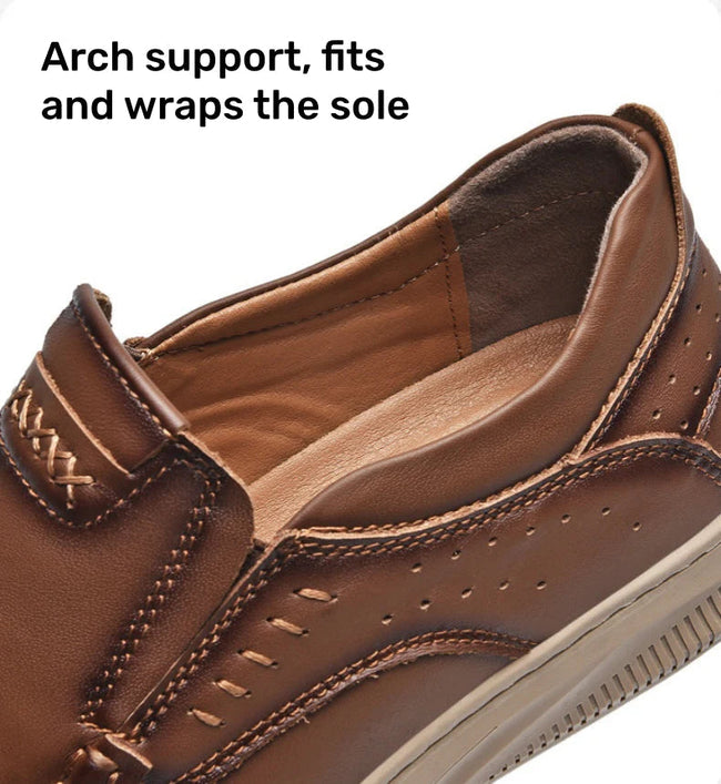 Mitchell Shoes Men's Comfortable Genuine Leather Orthopedic Loafers
