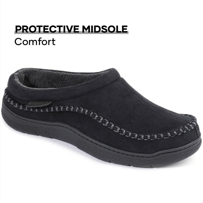 π₯π Hot Sale! Limited Stock!π πMen's Daily Non-Slip Warm Plush Wide Toe Slip-On Loafers Slippers