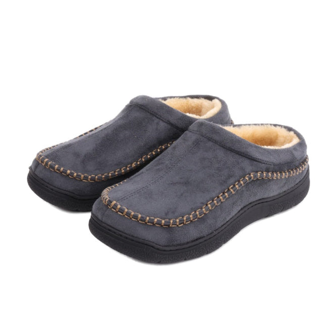 π₯π Hot Sale! Limited Stock!π πMen's Daily Non-Slip Warm Plush Wide Toe Slip-On Loafers Slippers