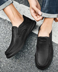 Mitchell Shoes Men's Comfortable Genuine Leather Orthopedic Loafers