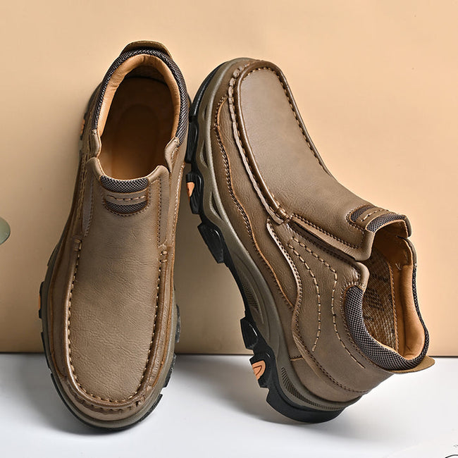Mitchell Shoes Men's Casual Slip-On High Top Orthopedic Boots