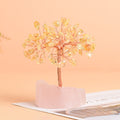 Natural Rose Quartz Jewelry Original Stone Base Fortune Tree