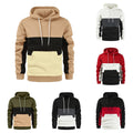 Men's Hoodie Pullover Patchwork Drawstring Sweatshirt Sports & Outdoor Casual Daily Sportswear