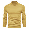 Men‘s Winter Turtleneck Thick Casual Solid Color Sweater