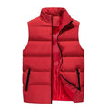 Men's Stand Collar Lightweight Zip-up Puffer Gilet