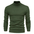 Men‘s Winter Turtleneck Thick Casual Solid Color Sweater