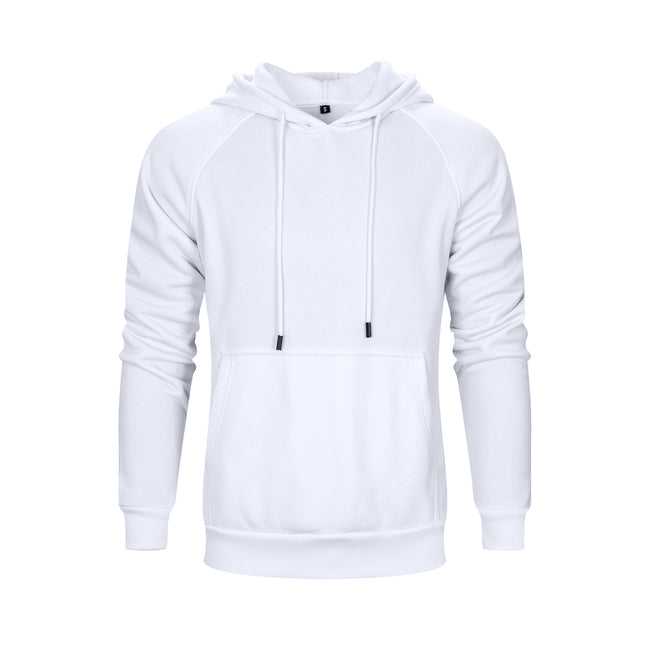 Men's Solid Color Raglan Sleeves Fleece Hoodies Sweatshirts