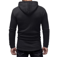 Men's Basic Solid Color Pullover Hooded Sweatershirt