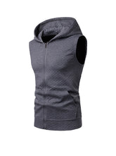 Erik Textured Hoodie Vest