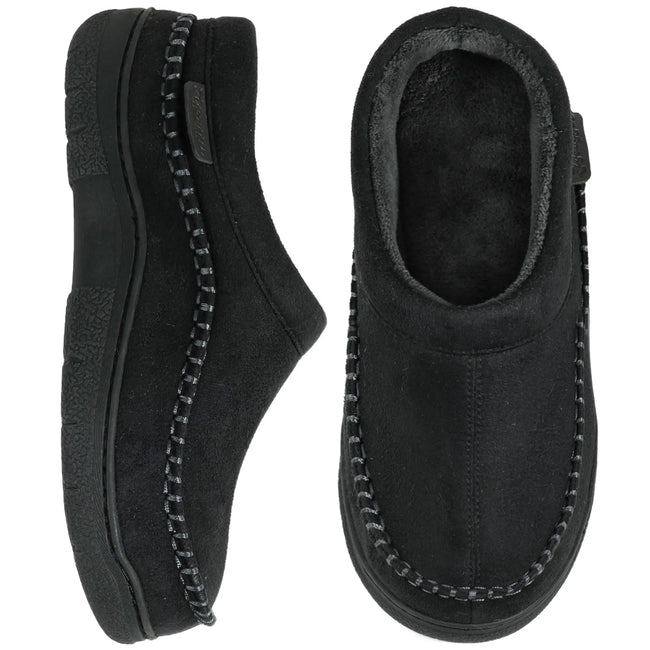 π₯π Hot Sale! Limited Stock!π πMen's Daily Non-Slip Warm Plush Wide Toe Slip-On Loafers Slippers