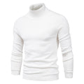 Men‘s Winter Turtleneck Thick Casual Solid Color Sweater