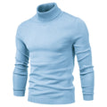Men‘s Winter Turtleneck Thick Casual Solid Color Sweater
