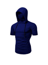 Men's Short Sleeve Hoodies T-shirt