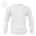Men's Waffle Solid Color Pullover Long Sleeve Sweatshirt