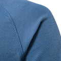 Men's Solid Waffle Raglan Sleeve Henley Collar T-Shirt