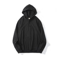 Men's Solid Color Sportswear Casual Thin Button Hooded Sweatshirt