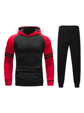 William Color Block Striped Sweater Suit