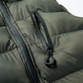 Men's Stand Collar Detachable Hood Zip-up Padded Gilet