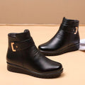 š„Last Day Promotion 50% OFF - Women's Metal Buckle Genuine Leather Wool Orthopedic Boots