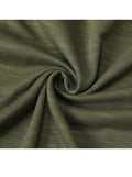 Men's Textured Solid Color Cut Detail Crew Neck Long-sleeve T-shirt