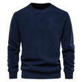 Men's Fleece Solid Color Pullover Sweatshirt