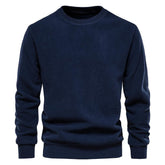 Men's Fleece Solid Color Pullover Sweatshirt