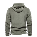 Men's Hooded Pullover with Drawstring Sweater