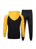 Mark Drawstring Hoodie Sweater With Elastic Waist Sweatpants